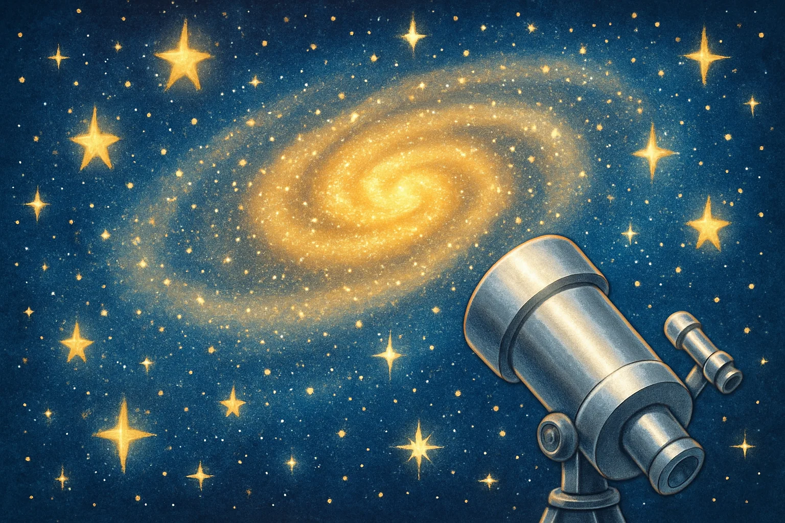 A large glowing galaxy packed with bright and faint stars, seen through a space telescope